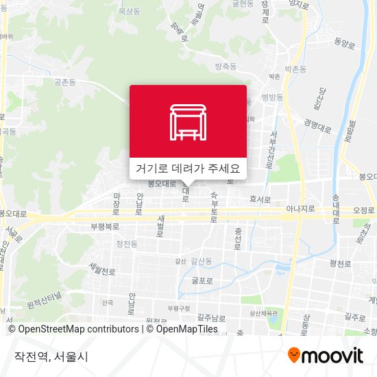 작전역 지도