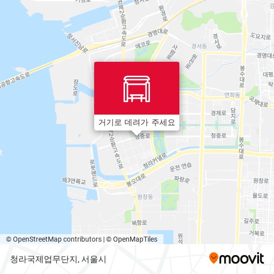 청라국제업무단지 지도