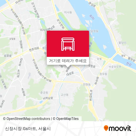 신장시장.Gs마트 지도