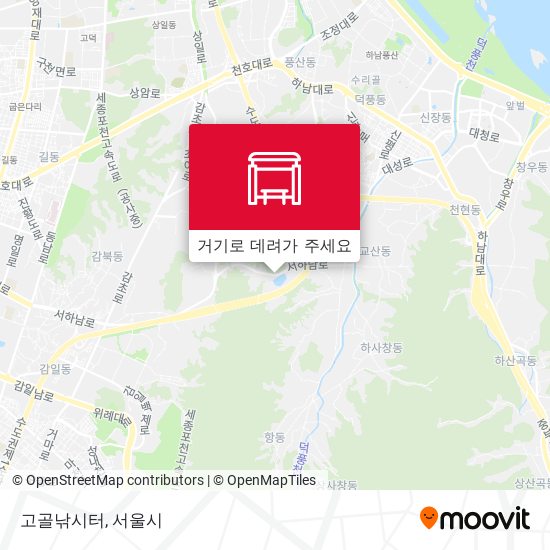 고골낚시터 지도