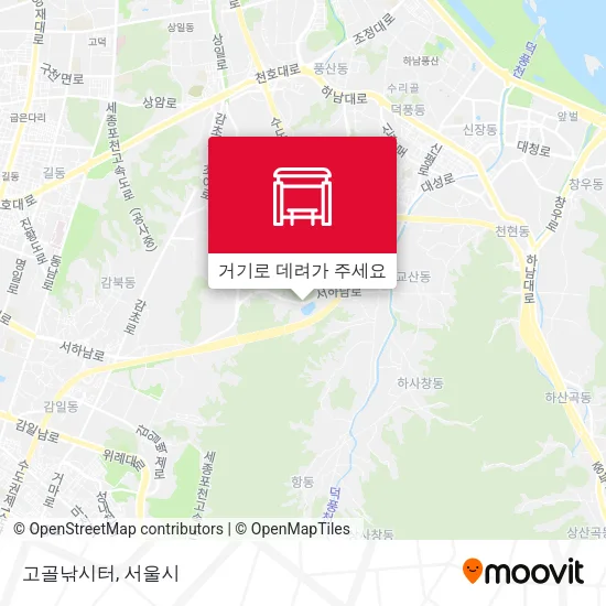 고골낚시터 지도