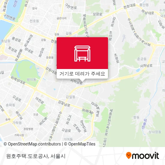 원호주택.도로공사 지도