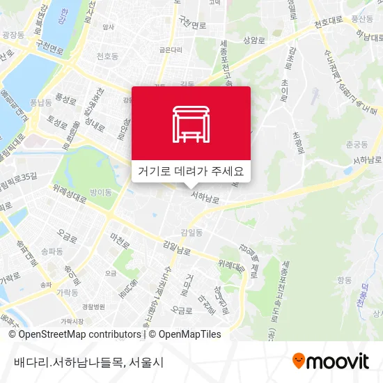 배다리.서하남나들목 지도