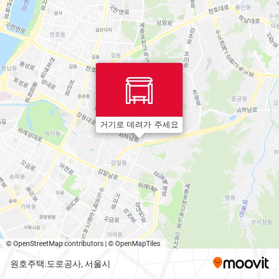 원호주택.도로공사 지도