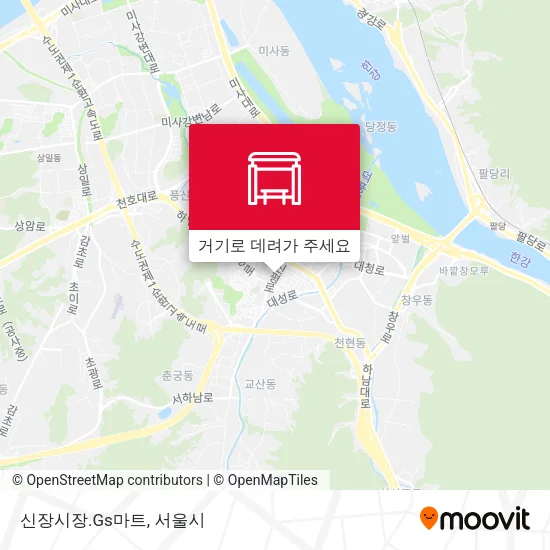 신장시장.Gs마트 지도