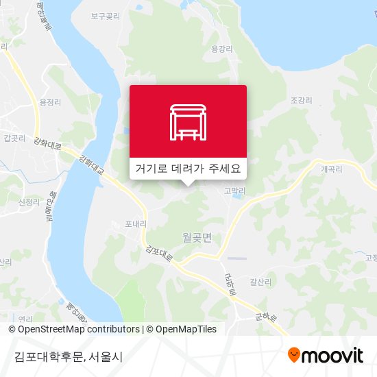 김포대학후문 지도