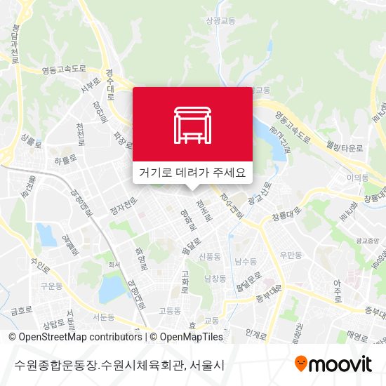 수원종합운동장.수원시체육회관 지도