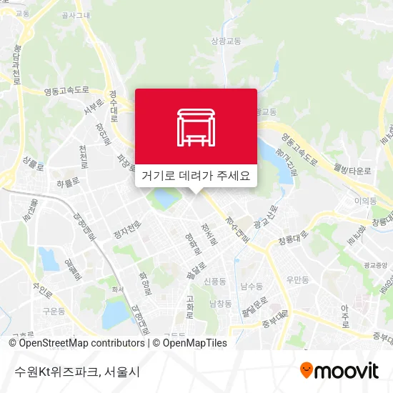 수원Kt위즈파크 지도