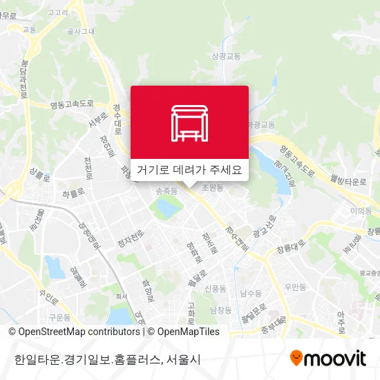 한일타운.경기일보.홈플러스 지도