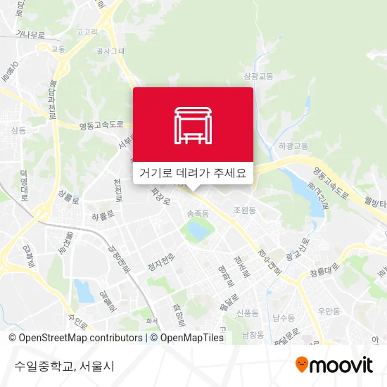 수일중학교 지도