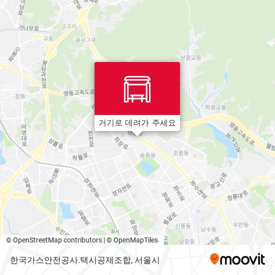 한국가스안전공사.택시공제조합 지도