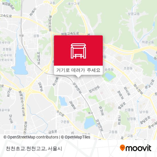 천천초교.천천고교 지도