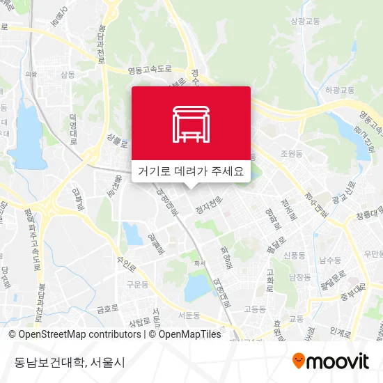 동남보건대학 지도