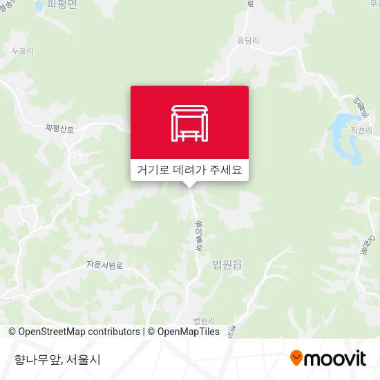 향나무앞 지도