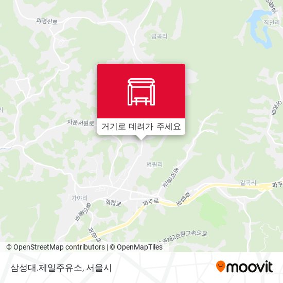 삼성대.제일주유소 지도
