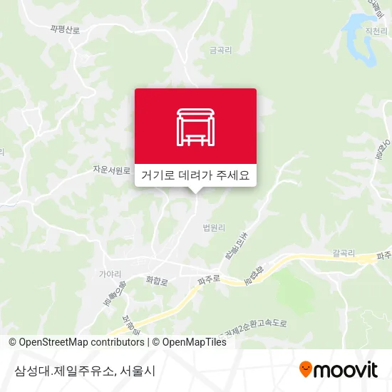 삼성대.제일주유소 지도