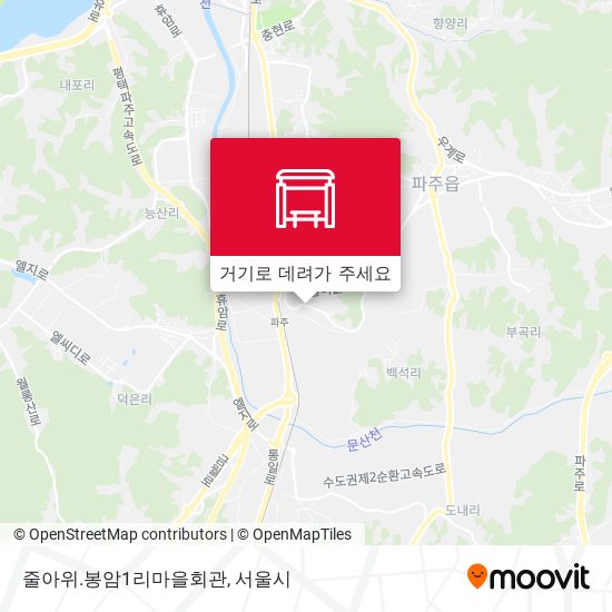 줄아위.봉암1리마을회관 지도