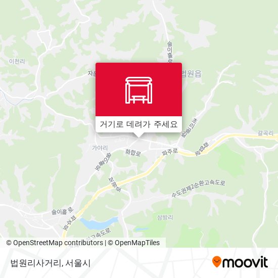 법원리사거리 지도