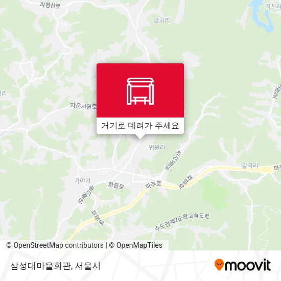 삼성대마을회관 지도