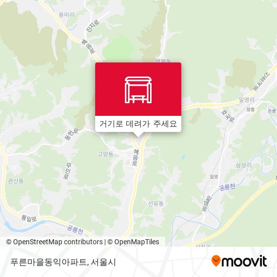 푸른마을동익아파트 지도