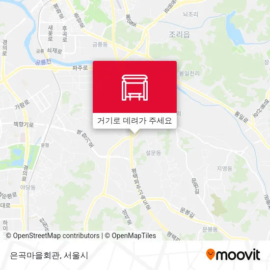 은곡마을회관 지도