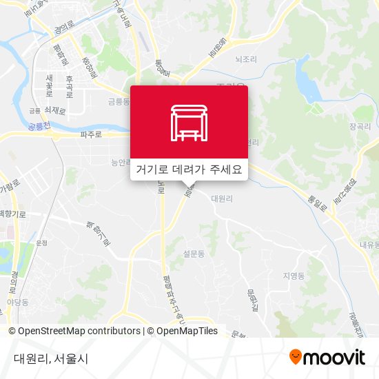 대원리 지도