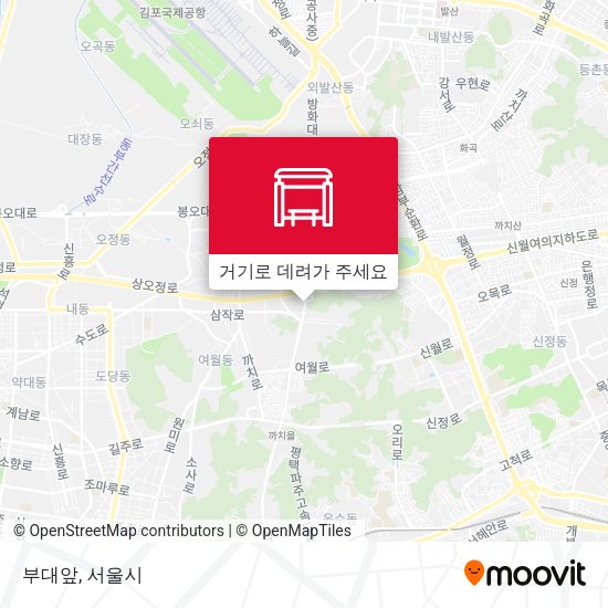 부대앞 지도