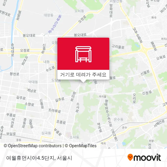 여월휴먼시아4.5단지 지도