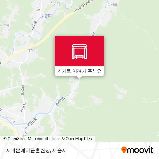 서대문예비군훈련장 지도