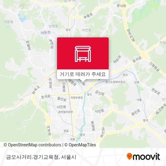 금오사거리.경기교육청 지도