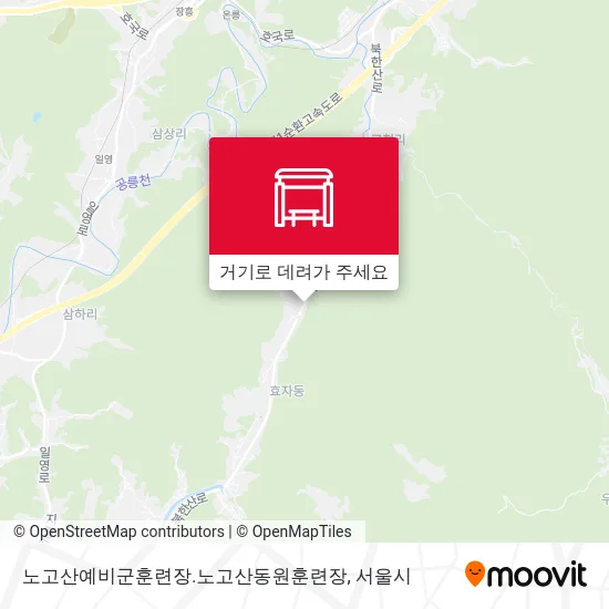 노고산예비군훈련장.노고산동원훈련장 지도