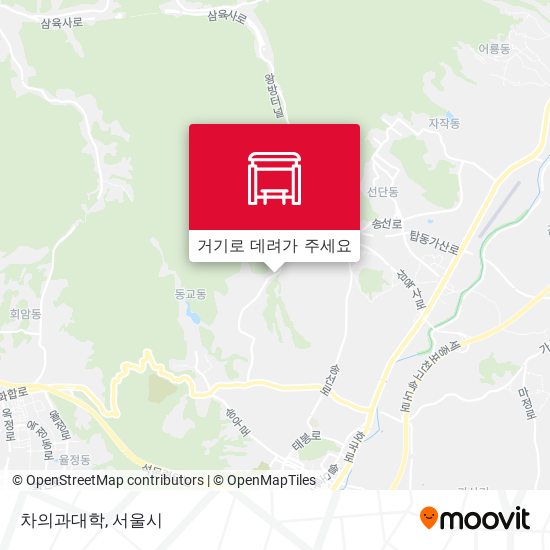 차의과대학 지도