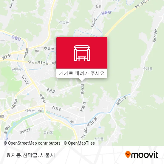 효자동.산막골 지도