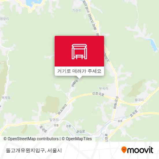돌고개유원지입구 지도