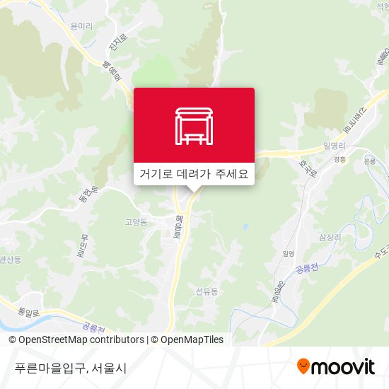 푸른마을입구 지도