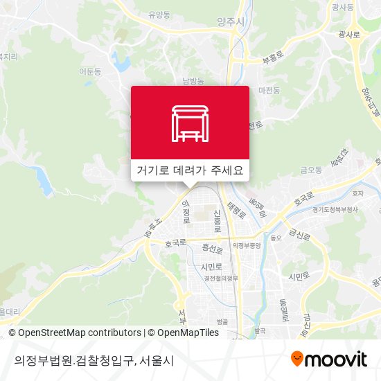 의정부법원.검찰청입구 지도