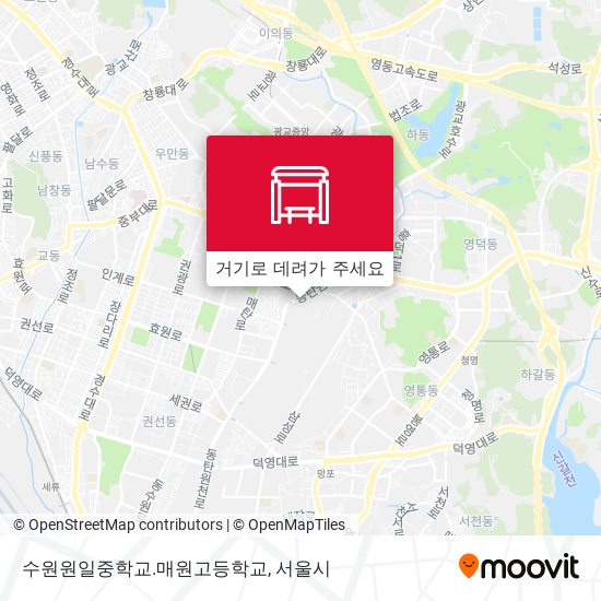 수원원일중학교.매원고등학교 지도