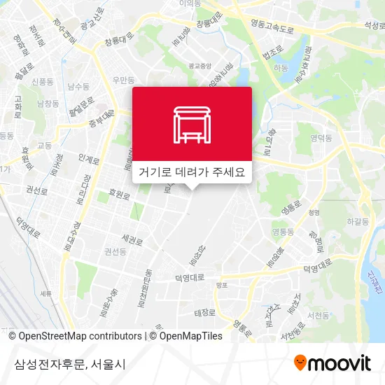 삼성전자후문 지도