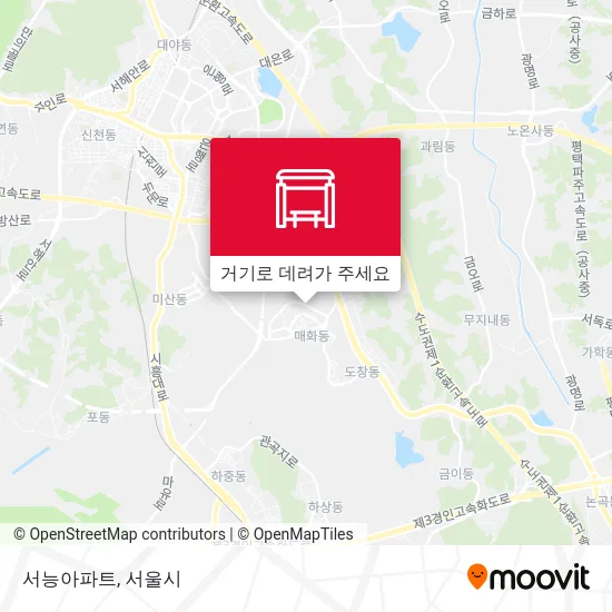 서능아파트 지도