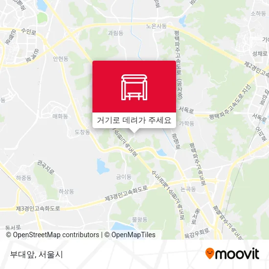 부대앞 지도