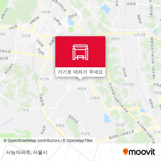 서능아파트 지도