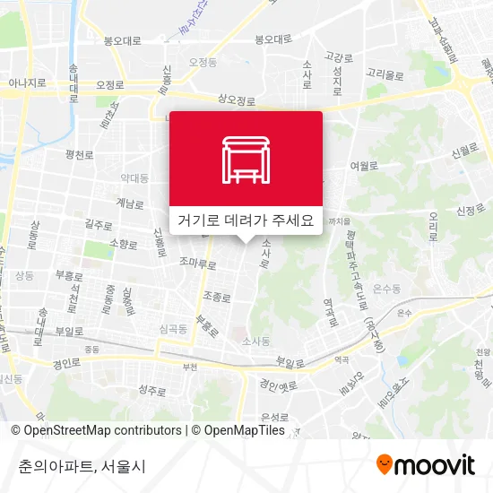 춘의아파트 지도