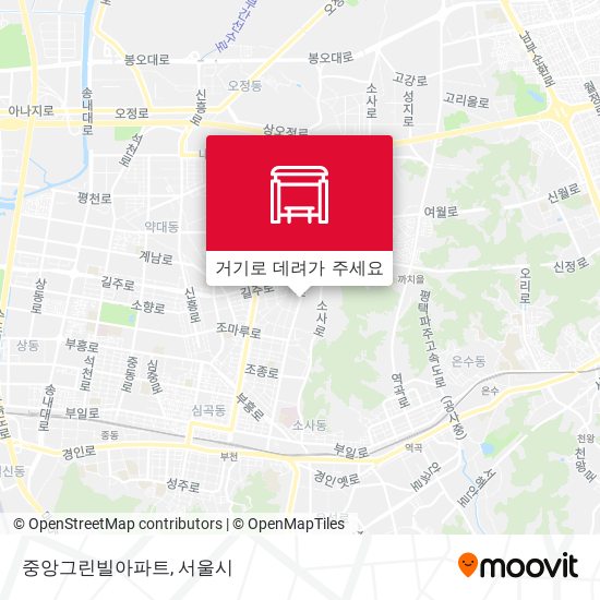 중앙그린빌아파트 지도
