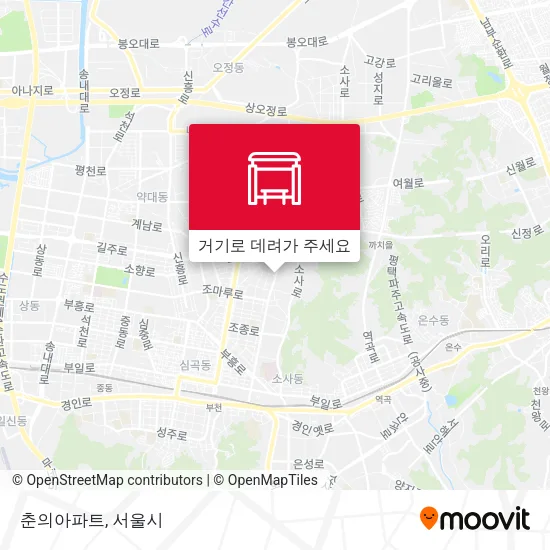 춘의아파트 지도