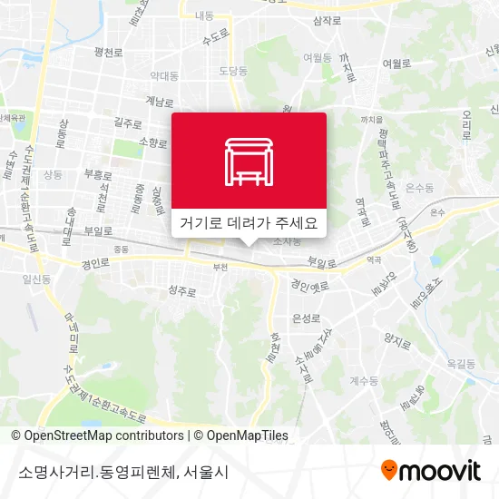 소명사거리.동영피렌체 지도