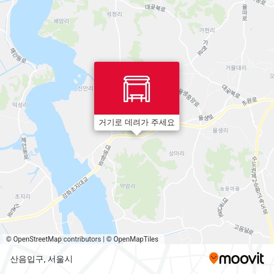 산음입구 지도