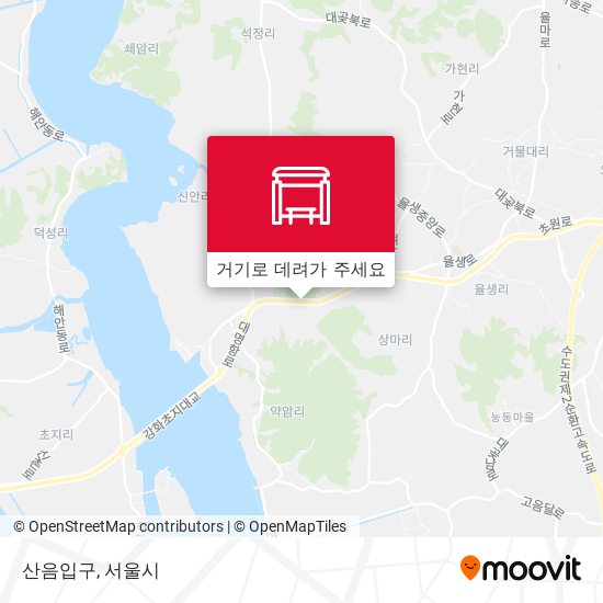 산음입구 지도