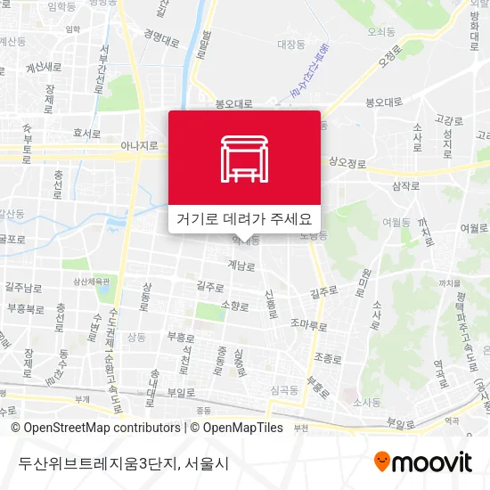 두산위브트레지움3단지 지도