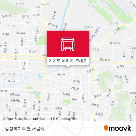 삼정복지회관 지도