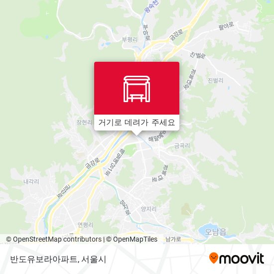 반도유보라아파트 지도